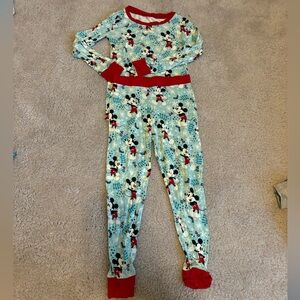 Little Sleepies 3T Vintage Mickey Mouse Holiday Christmas Bamboo Pajamas